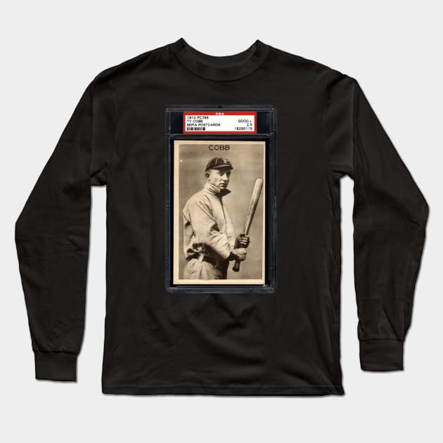 1910 PC796 Sepia Postcards -  TY COBB Long Sleeve T-Shirt by anjaytenan